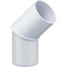 Inefa Ellebogen, bochten voor downpipe 45° DN 75 wit