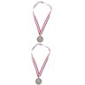 Happyyami 2Pcs Awards Medailles Kleine Race Award Medaille Herbruikbare Award Medaille Medailles Voor Awards Decoratieve Medaille Metalen Medailles Kleine Medaille Decor Metalen Medaille