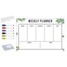 LUMoony Weekplanner om op te hangen, weekplanner, blok A4, zonder vaste 30 x 20 cm, huishoudplanner to do-lijst, weekplanner, afwasbaar, weekplanner om op te hangen, met haken en koorden, weekkalender