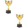 Toddmomy 2 Stuks Trofee Kinderprijzen Sport- Prijzen Voor Kinderen Onderscheidingen Voetbal Spullen Mini Prijzen Kinderdingen Plastic Amerikaans Voetbal Leerling Rekwisieten