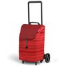 gimi Easy EINFACHER Neuer ROTER EINKAUFSWAGEN, Legierter Stahl Polyester, Plain red, 40 l