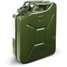 Generic Jerrycanshop Brandstofjerrycan 20L plaatstaal jerrycanister, dieseljerrycan 20 liter jerrycan UN staal groen