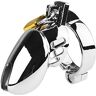 Kutocesy Flat Chastity Cage Chastity Lock for Men, Good Concealment, Stainless Steel Penis Cage for Men,Couples Bondage SM Sex Toys (50mm/1.97in)