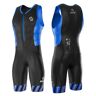 SLS3 Trisuit Triathlon voor heren, triathlon triatlon tri suit FRT, ontworpen door atleten voor atleten, zwarte en blauwe strepen, X-Large