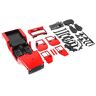 Nunafey Open carrosserie, duurzame RC carrosserie, 1:10 voor RC Car RC Toy(red)