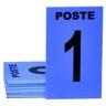 Januel Ansichtkaarten voor jacht, jacht, jacht, jacht, jacht, 24 genummerde ansichtkaarten, 3 neutrale kaarten, 6 x 10 cm, zacht PVC, blauw
