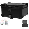 CHEMYO Motorcycle Trunk Bag Met Veiligheidsslot, Motorcycle Tail Box Trunk, Motorcycle Trunk Tail Box, Waterdichte Motorcycle Trunk (Maat : Steel, Kleur : BLACK_45L-A)