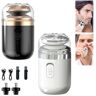 evtbtju Portable Multifunctional Capsule Shaver,Mini Capsule Shaver,Washable Capsule Shaver Mini Shaver Men,Automatic Men's Electric Shaver,Mini Capsule Shaver for Men,Type-C Charging (Black+White)