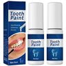 XIRUJNFD Tooth Paint, Teeth Whitening Paint, Teeth Whitening Gel, Teeth Stain Remover, Instant Whitening Paint for Teeth (2Pcs)