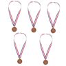 INOOMP 5 Stuks Taekwondo-medaille Medailles Race Medaille Decoratieve Medaille Draagbare Medaille Metaal Zink Legering Kleine Medaille