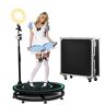 ATHUAH 360 Photo Booth Machine, 360 Photo Booth voor feesten, 360 Camera Booth, Automatische Slow Motion 360 Spin Photo Booth met roterende standaard en Selfie Light