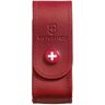 Victorinox Taschenmesser-Zubehör Gürteletui, Leder, mit Druckknopf, Aufbewahrung für Taschenmesser, Rot
