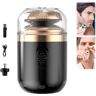 evtbtju Portable Multifunctional Capsule Shaver,Mini Capsule Shaver,Washable Capsule Shaver Mini Shaver Men,Automatic Men's Electric Shaver,Mini Capsule Shaver for Men,Type-C Charging (Black)