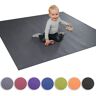 Sanosoft Wunschkind® Kruipmat, Made in Germany, antislip, Öko-Tex 100, 180 x 220 cm, grijs