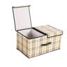 COELHO Fabric Storage Box with Lid Fabric Storage Box Large Double Lid Clothing Storage Box-A-50 * 30 * 26Cm