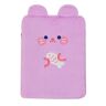 BIOSA Leuke Biggetui Opbergtas, Cartoon Pluche Tablet Hoesje, Zacht, Beschermend, Casual, Draagbaar, voor 25,5 / 38,5 cm, lila