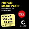 congstar Prepaid Smart Pack [SIM, Micro-SIM en nano-SIM] – Het Prepaid pakket voor normale gebruikers in de beste D-netwerkkwaliteit incl. 10 EUR starttegoed