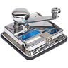 OCB MikrOmatic Duo sigaretten stopmachine, chroom, zilver, 15 x 15 x 10 cm