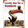 BigBazza Nieuwigheid Retro Vintage Muur tin Plaque 20x15cm Ideaal voor Pub Schuur Bar Kantoor Man Cave Thuis Slaapkamer Eetkamer Keuken Gift Guinness Drink Beer Ale Stout Toucan Bird Metalen Bord