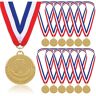 STHGDONA 12 stuks Winnaar Gouden Medailles Medaille voor kinderen, onderscheidingen voor winnaars, metalen,voor school, sportfest of mini-Olympiade