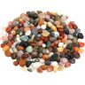 NKlaus 100g Tumbled Stones 10-20mm Edelstenen naturel India Mix Edelstenen Deko 11100