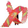 ODYO Dragon Dance Ribbon Streamer, Dragon Ribbon Streamer, Oefenlint Streamer Silk Dragon Dance Ribbon Streamer, 3D Kleurrijke Dragon Silk Flowy Spinning & Shaking Poi Outdoor Park (Color : C, Size : 8m/