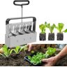 AUGUSGNTM Grond Blocker 4 Seed Blocks Maker Tool Maker Block Grond Maker Met Ergonomische Handvat Zaad Blok Rust Maker Duurzaam Grond Blok Tool F Tool