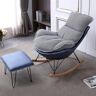 WENNEWU Reclining Lazy Sofa, Comfortable Rocking Chair, Living Room Chair, Upholstered Rocking Chair With High Back, Adult Rocking Chair, Chair With Legs For Home,H