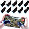 J-Kare PUBG Mobiele vingerhoezen voor gaming   Pack van 10   Duimmouwen voor mobiel gamen   PUBG COD Fortnite   Anti Zweet Anti Droogte Ademende Vezel   Pro Gaming Vingerhandschoenen   (Blauw)