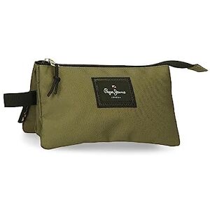 Pepe Jeans Aris pennenetui, drievoudig, groen, 22 x 12 x 5 cm, polyester, Groen, Eén maat, Drievoudig etui Pepe Jeans Aris pennenetui, drievoudig, groen, 22 x 12 x 5 cm, polyester, Groen, Eén maat, Drievoudig etui