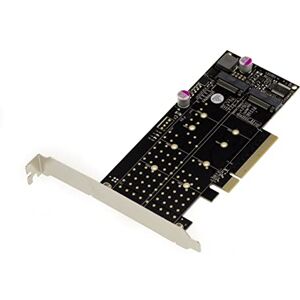 Kalea-Informatique PCIe 3.0 x8 Kaart voor 2 NVMe M.2 SSDs - M Key Kalea-Informatique PCIe 3.0 x8 Kaart voor 2 NVMe M.2 SSDs - M Key