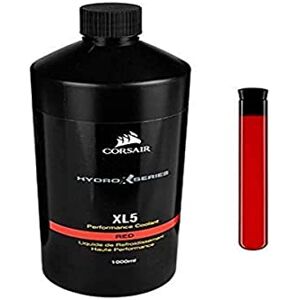 Corsair Hydro X Series, XL5 Performance-koelvloeistof, 1L (heldere doorschijnende kleuren, duurzame krachtige koelvloeistof met corrosie en bacterieremmer), rood Corsair Hydro X Series, XL5 Performance-koelvloeistof, 1L (heldere doorschijnende kleuren, duurzame krachtige koelvloeistof met corrosie en bacterieremmer), rood