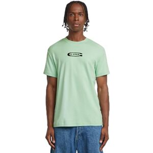 G-STAR Heren Old Skool Logo R T T-shirt, Groen (Birds Egg Green D25967-c812-g992), M G-STAR Heren Old Skool Logo R T T-shirt, Groen (Birds Egg Green D25967-c812-g992), M