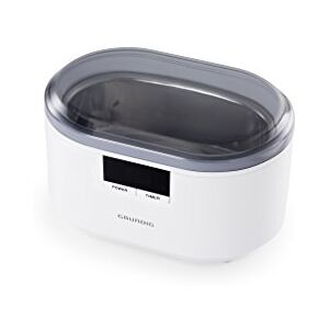 Grundig UC 6620 Ultrasone reiniger met timerfunctie, zeer efficiënte reiniging met ultrasoon geluid, dubbel golf-principe, 500 ml watertank, 50 W vermogen, geïntegreerde horlogehouder, wit Grundig UC 6620 Ultrasone reiniger met timerfunctie, zeer efficiënte reiniging met ultrasoon geluid, dubbel golf-principe, 500 ml watertank, 50 W vermogen, geïntegreerde horlogehouder, wit
