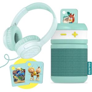 Galakto Muziek- en luisterspeler voor kinderen voor thuis en onderweg, Token Fox & Sheep + 2 extra tokens (Maja/De Smurfen Bij) + hoofdtelefoon, zonder internet te horen, lange batterijduur Galakto Muziek- en luisterspeler voor kinderen voor thuis en onderweg, Token Fox & Sheep + 2 extra tokens (Maja/De Smurfen Bij) + hoofdtelefoon, zonder internet te horen, lange batterijduur