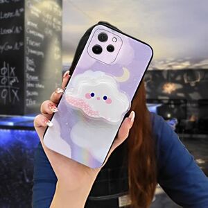 Generic Lulumi-Telefoonhoesje voor Huawei Enjoy 50z/Nova Y61, drift zand cartoon zachte hoes anti-stof duurzame standaard siliconen vuilbestendig waterdicht leuke beschermende achterkant anti-klop