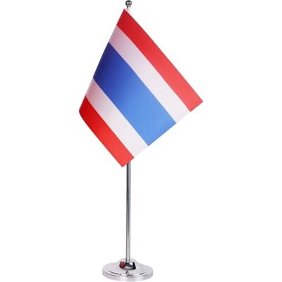Az Flag Thailand Tafelvlag Satijn 22x15cm Kantoor Decoratie Az Flag Thailand Tafelvlag Satijn 22x15cm Kantoor Decoratie