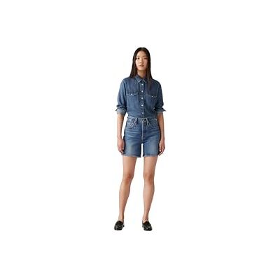 Levi's dames 501 MID THIGH Short MED INDIGO WORN IN 501 Mid Thigh Shorts Levi's dames 501 MID THIGH Short MED INDIGO WORN IN 501 Mid Thigh Shorts