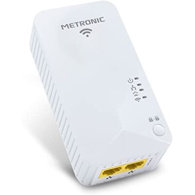 Metronic Prise Cpl Wi-Fi 600 Mb/s - Blanc Metronic Prise Cpl Wi-Fi 600 Mb/s - Blanc