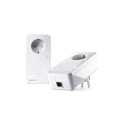 Devolo Magic 1 LAN Starter Kit - Powerline Adapter, 1200 Mbps, Wit Devolo Magic 1 LAN Starter Kit - Powerline Adapter, 1200 Mbps, Wit