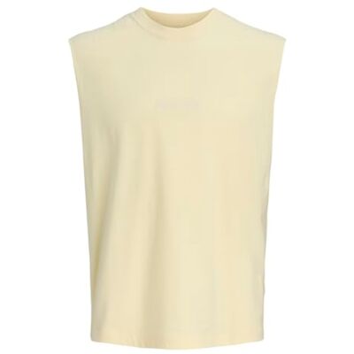 JACK & JONES Jornorrebro Emb Tee SL Crew Neck Jnr, pastelgeel, 8 jaar, heren JACK & JONES Jornorrebro Emb Tee SL Crew Neck Jnr, pastelgeel, 8 jaar, heren