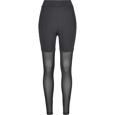 Urban Classics Dames Dames Hoge Taille Transparant Tech Mesh Leggings Urban Classics Dames Dames Hoge Taille Transparant Tech Mesh Leggings