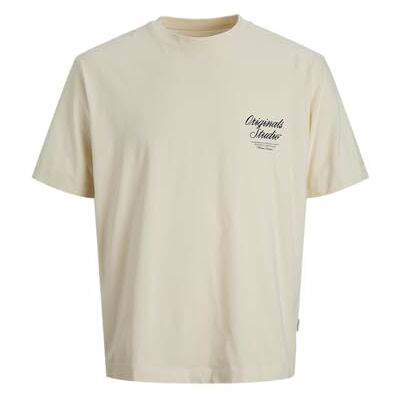 JACK & JONES Jornorrebro Typo Tee Ss Crew Neck Mni, antiek wit., 110 JACK & JONES Jornorrebro Typo Tee Ss Crew Neck Mni, antiek wit., 110