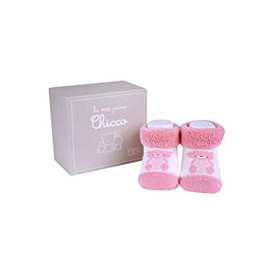 Chicco Doos met slofjes, Sokken Uniseks 0-24, Roze, Eén maat Chicco Doos met slofjes, Sokken Uniseks 0-24, Roze, Eén maat