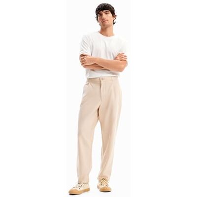 Desigual Lange gebreide broek voor heren, wit, 38 Desigual Lange gebreide broek voor heren, wit, 38