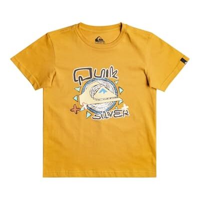 Quiksilver Basic Tee Jongens Geel 2 Quiksilver Basic Tee Jongens Geel 2