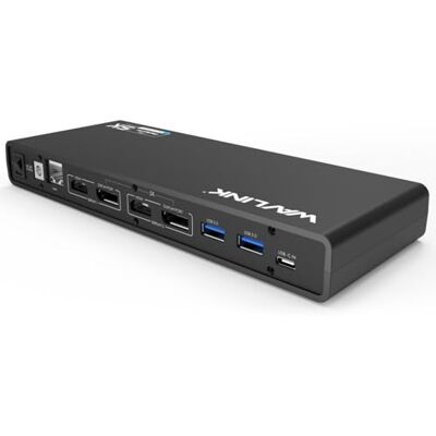 WAVLINK Displaylink dockingstation, USB-C universeel dockingstation met 2 x HDMI & DP, Gigabit Ethernet, 6 x USB 3.0, audio, microfoon, compatibel met Mac OS en Windows WAVLINK Displaylink dockingstation, USB-C universeel dockingstation met 2 x HDMI & DP, Gigabit Ethernet, 6 x USB 3.0, audio, microfoon, compatibel met Mac OS en Windows