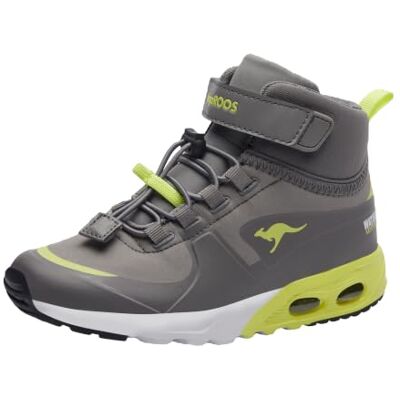 Kangaroos KX HYDRO Grijs/Groen Kinder Winter Schoenen Kangaroos KX HYDRO Grijs/Groen Kinder Winter Schoenen