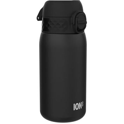 Ion8 Zwart RVS Waterfles 400Ml - Waterfles Ion8 Zwart RVS Waterfles 400Ml - Waterfles