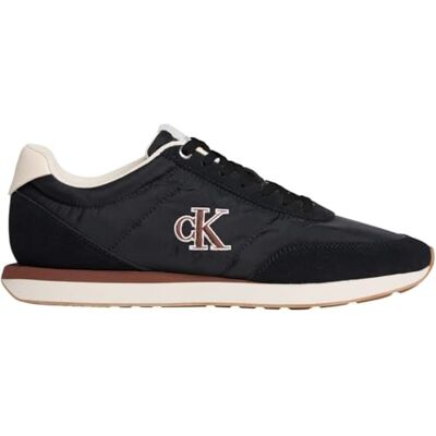 Calvin Jeans Retro Runner YM0YM013610GW, Heren Sneakers Calvin Jeans Retro Runner YM0YM013610GW, Heren Sneakers